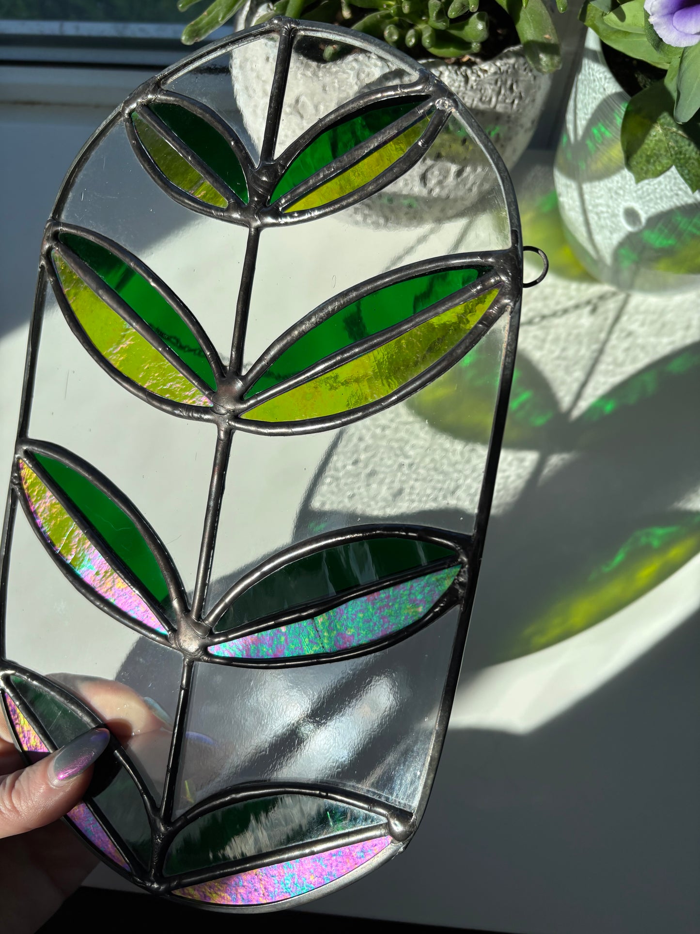 Oval - Leaves - Pattern only