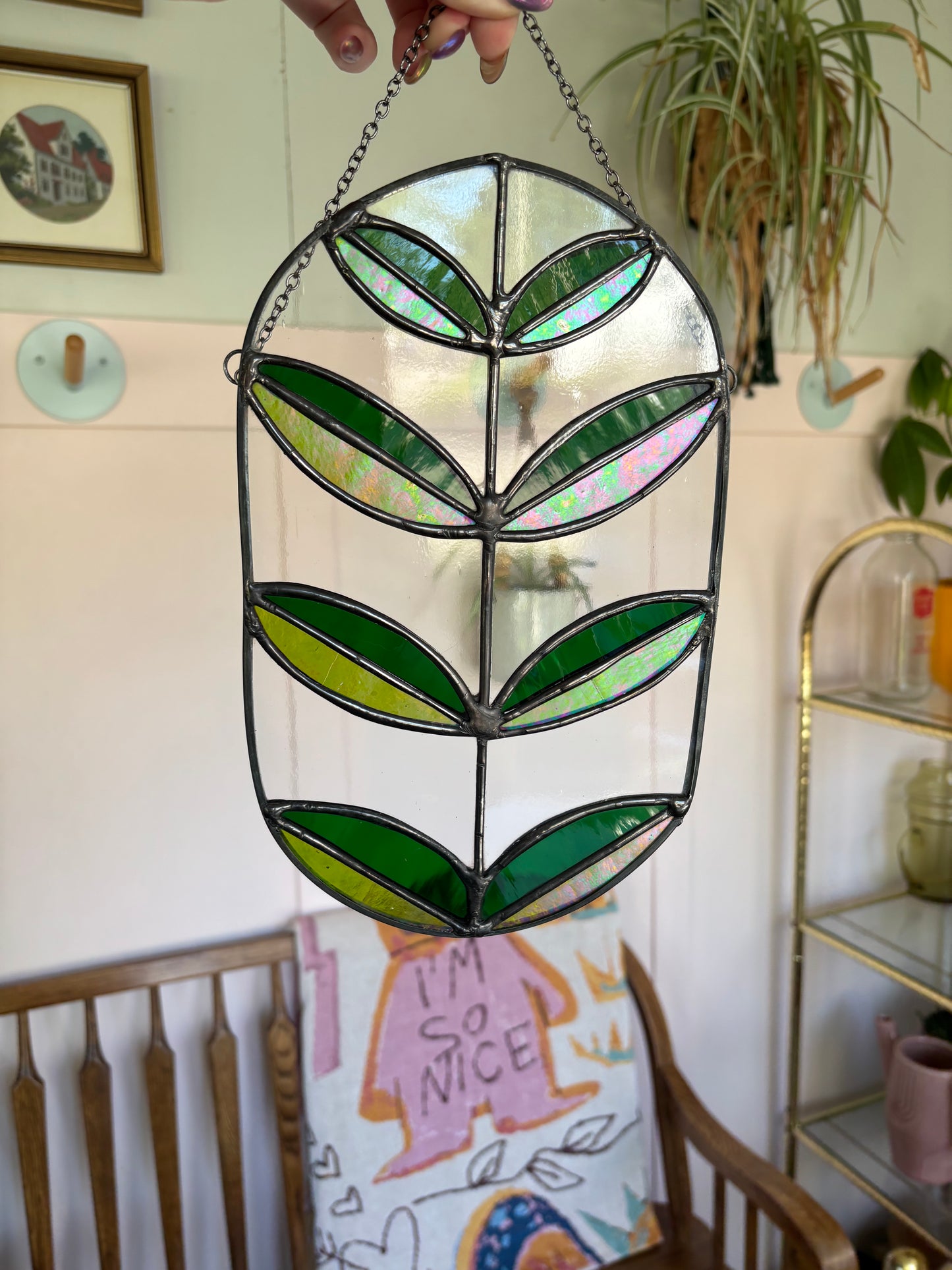 Oval - Leaves - Pattern only